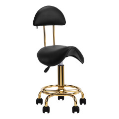 Cosmetic stool 6001-G gold black