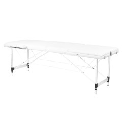 Klapp-massageliege alu komfort 3-teilig white