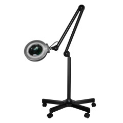 Lampa lupa led S5 + statyw led reg. natężenie światła czarna 