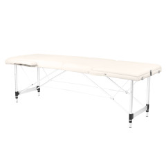 Klapp-Massageliege Alu Komfort 3-teilig Cream