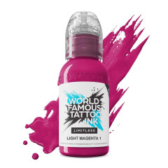 World Famous Limitless Tattoo Ink - Light Magenta 1 30ml
