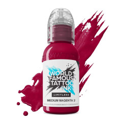 Farba World Famous Limitless Tattoo Ink - Medium Magenta 2 30ml