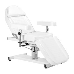 Cosmetic hydraulic chair Sillon A 210DH with cradle white