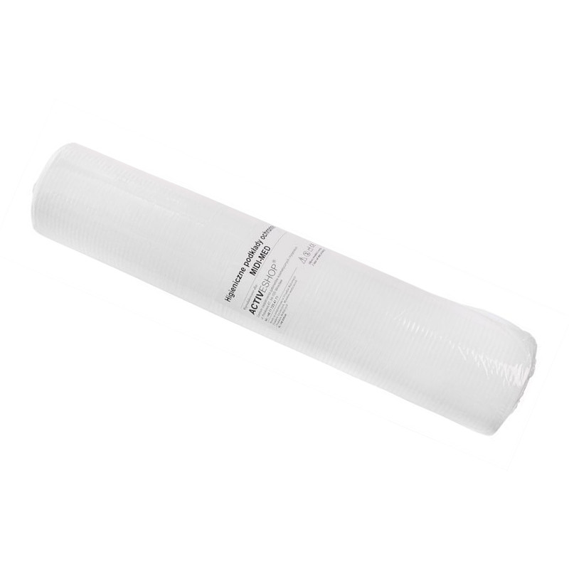 Jednorazowe prześcieradło papierowe podfoliowane 50 x 40 m białe main product photo