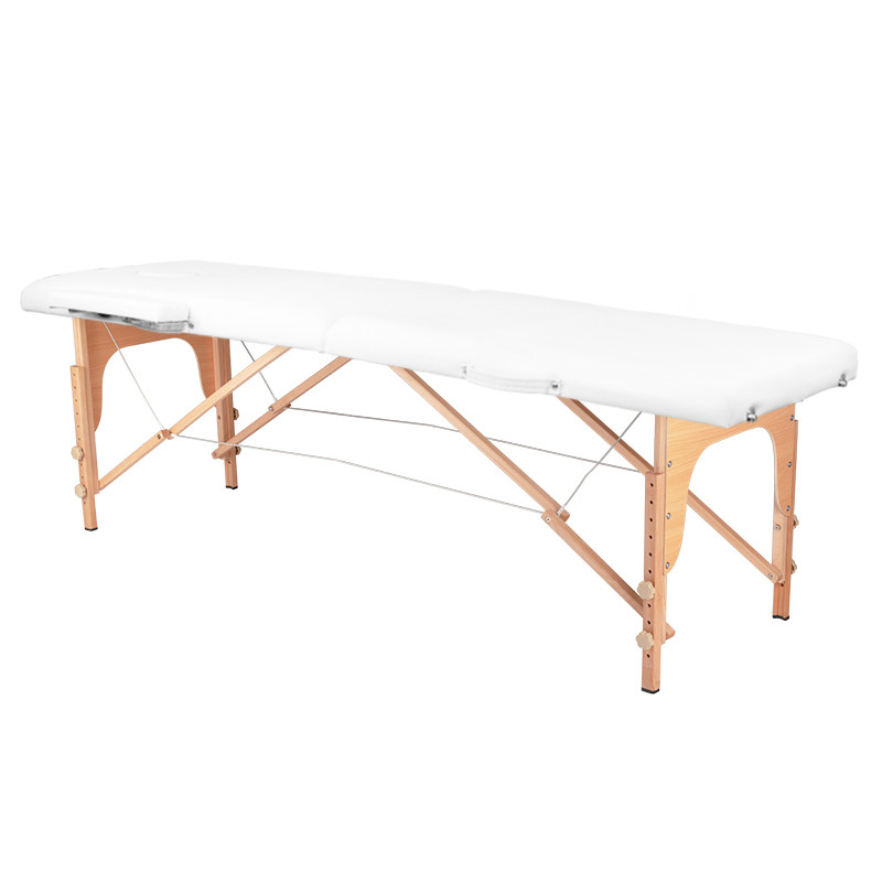 Stół składany do masażu drewniany Komfort Activ Fizjo 2 segmentowe white main product photo