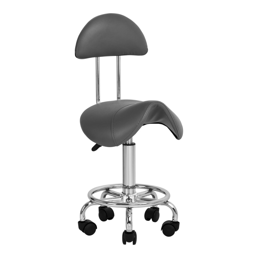 Taboret kosmetyczny 6001 szary main product photo